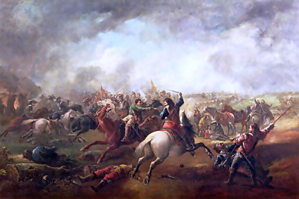 Batalla de Marston Moor durante la Guerra Civil Inglesa