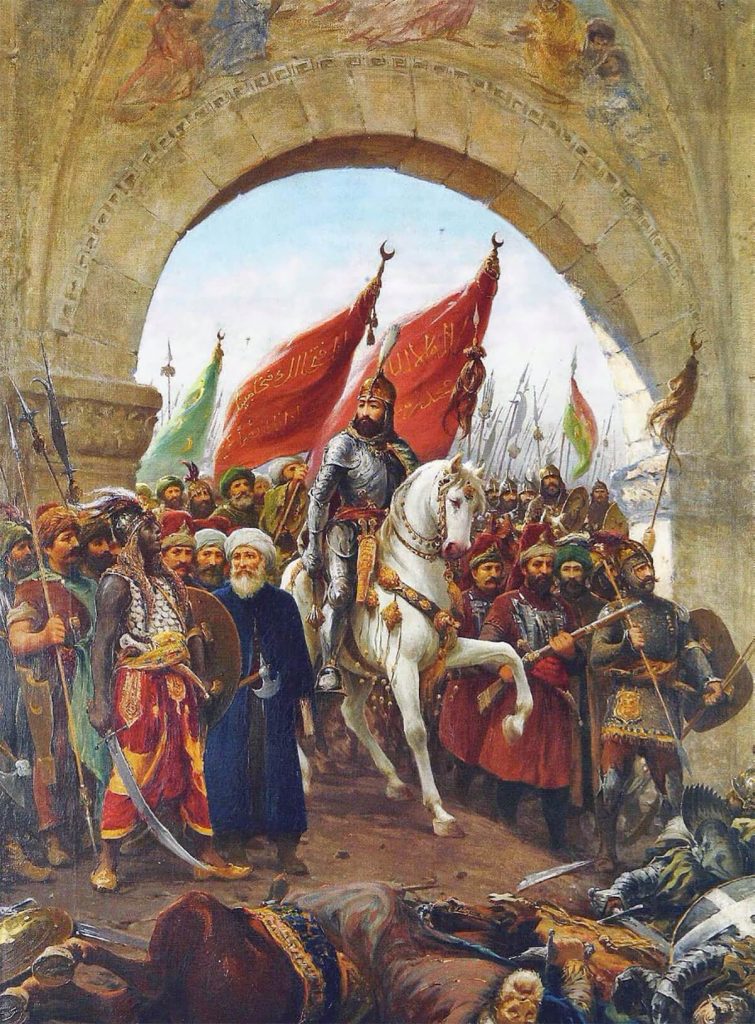 Entrada del sultán Mehmed II en Constantinopla.