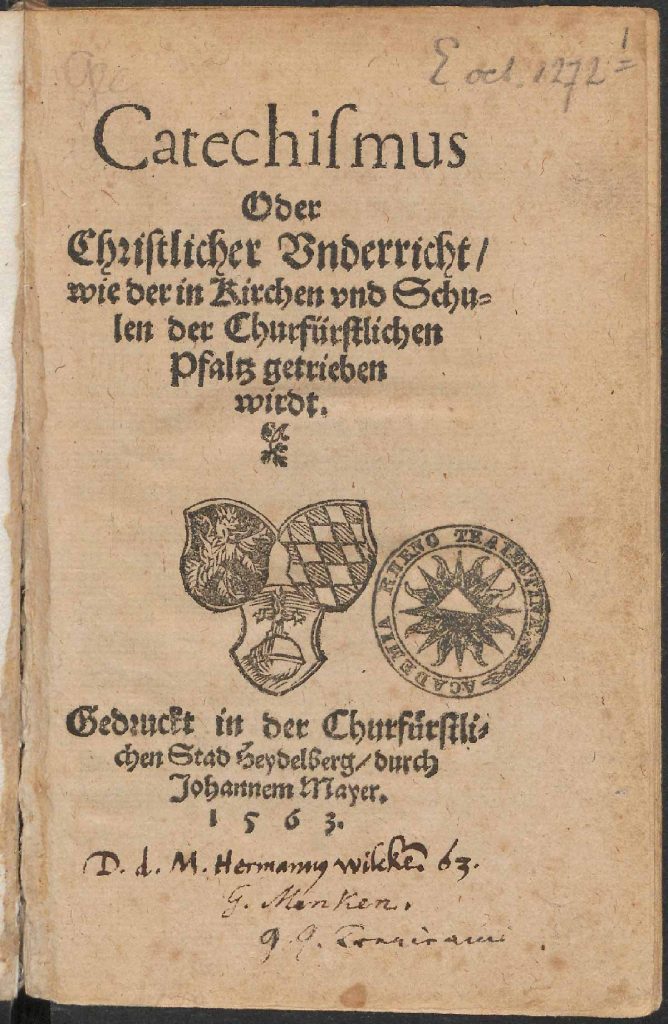 Edición de 1563 del Catecismo de Heidelberg