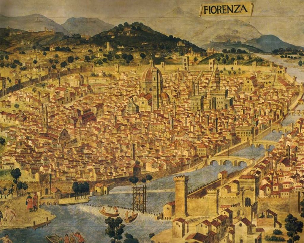 Imagen de Florencia en los tiempos de Girolamo Savonarola.