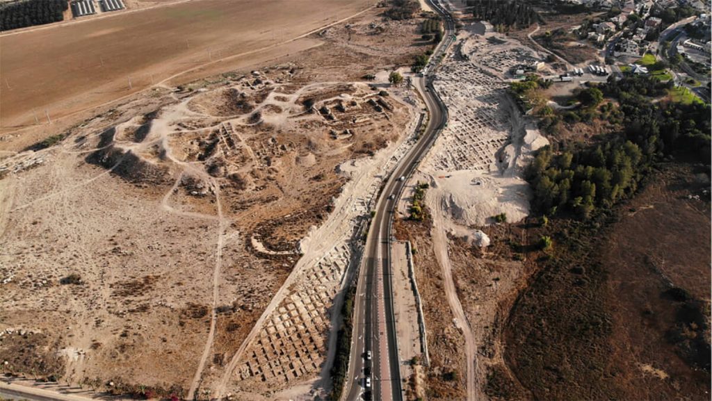 Campo arqueológico en Israel.