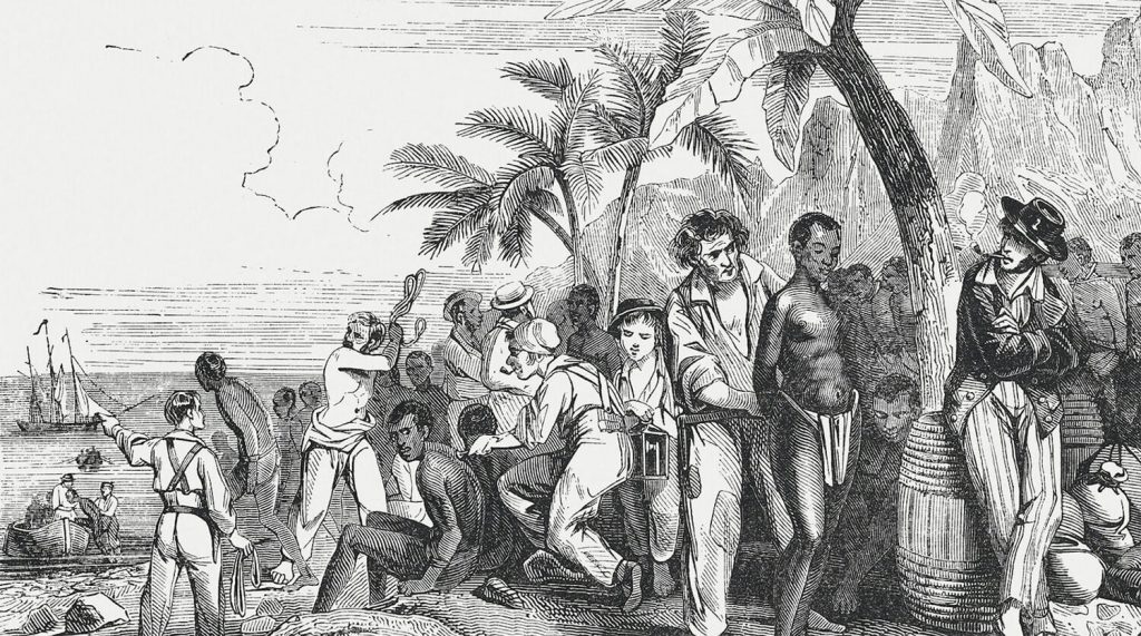 El comercio de esclavos era una parte importante de la economía británica.