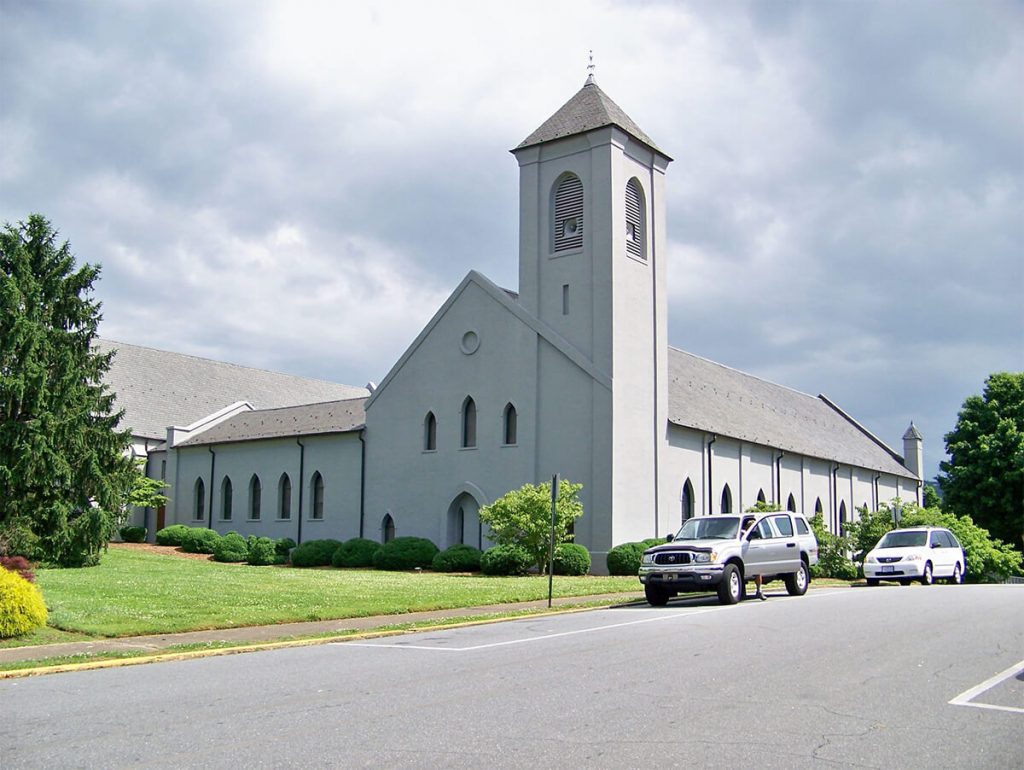 Iglesia Presbiteriana Valdense en la ciudad de Valdese, Carolina del Norte.