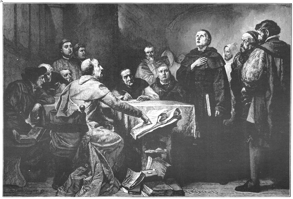 Martín Lutero frente a la Dieta de Worms.