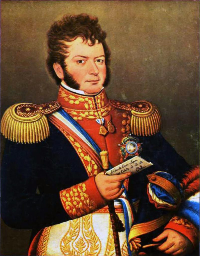 Bernardo O'Higgins, presidente de Chile de 1817 a 1823.