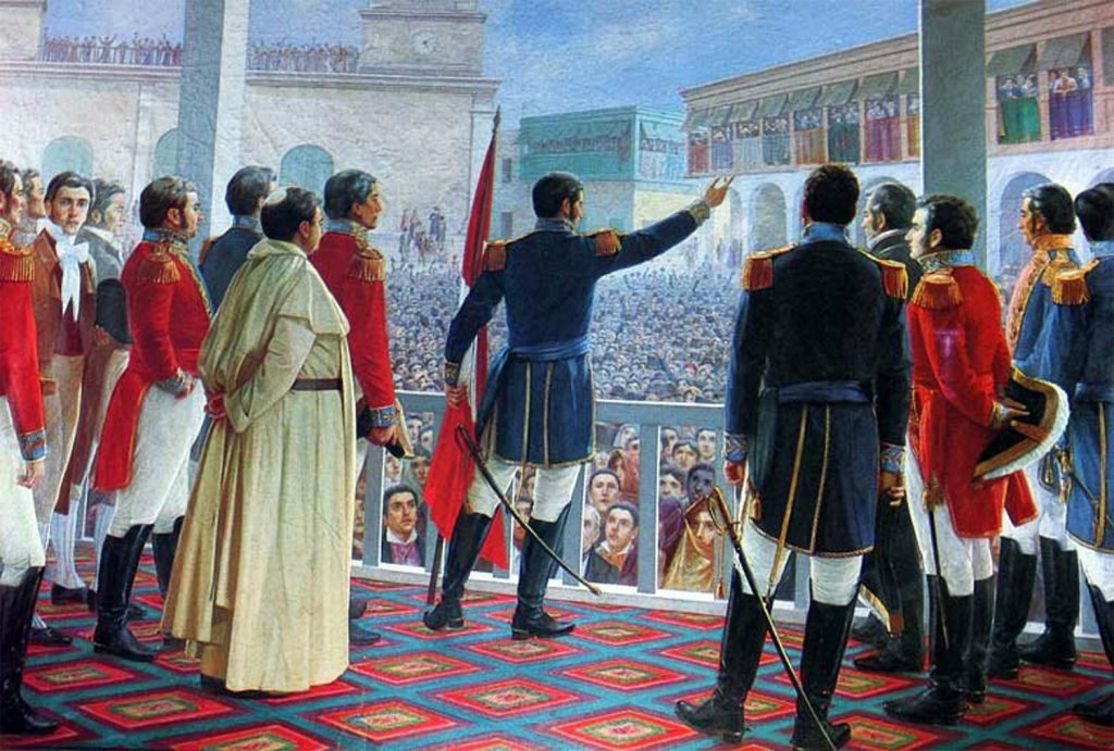 Proclamación de la Independencia del Perú en 1821