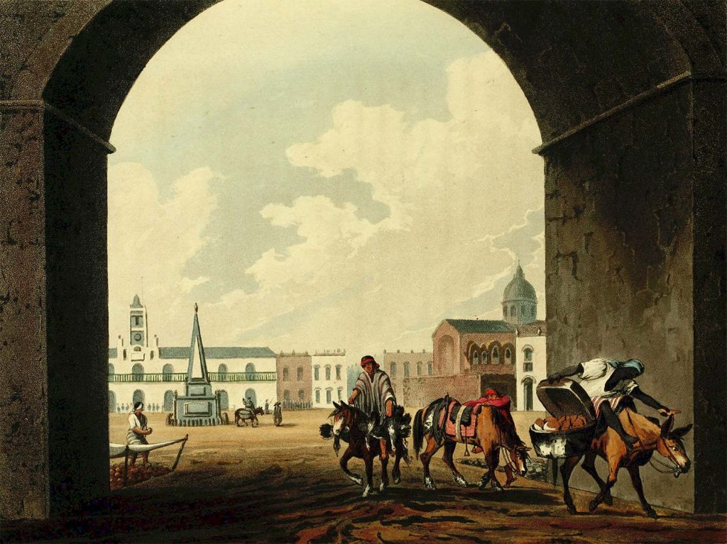 Representación del puerto de Buenos Aires de 1818