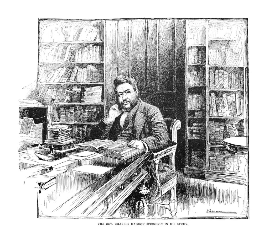 Charles Spurgeon en su estudio. Predicación.