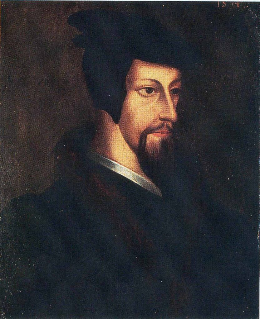 Retrato del joven Juan Calvino.