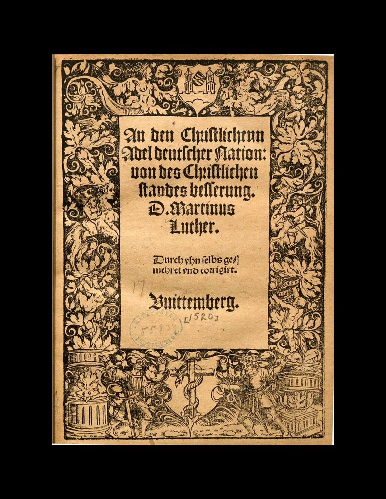 Martín Lutero usó la nueva tecnología de la imprenta para extender el movimiento de reforma.