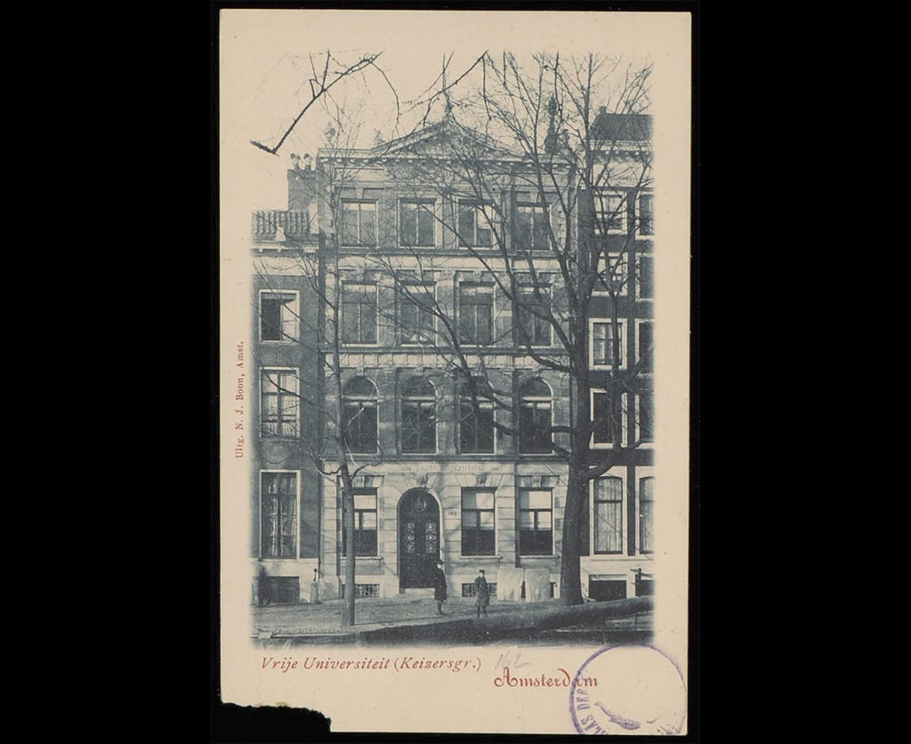 Universidad Libre de Amsterdam alrededor de 1900.