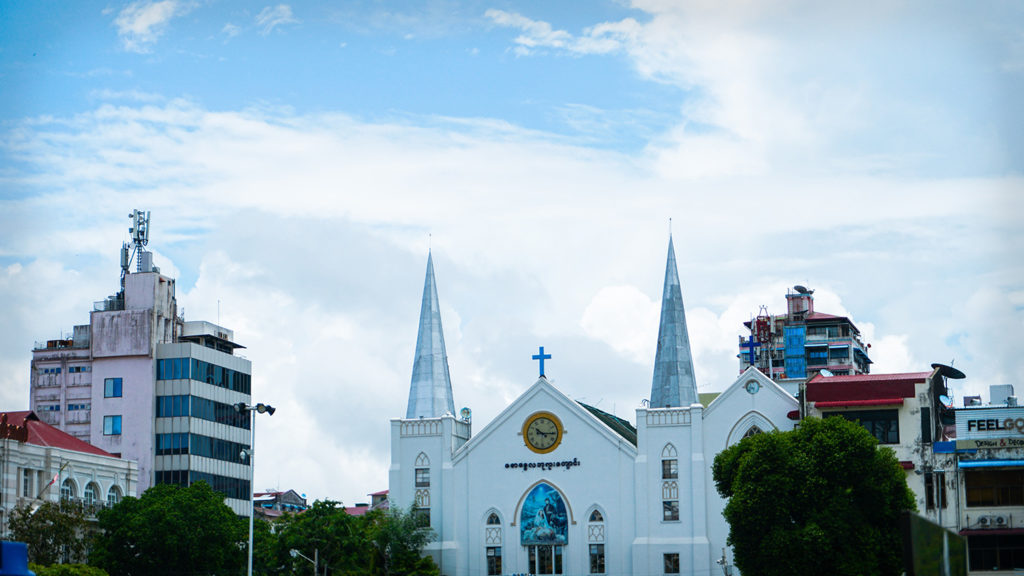 Iglesia en Yangon, Myanmar