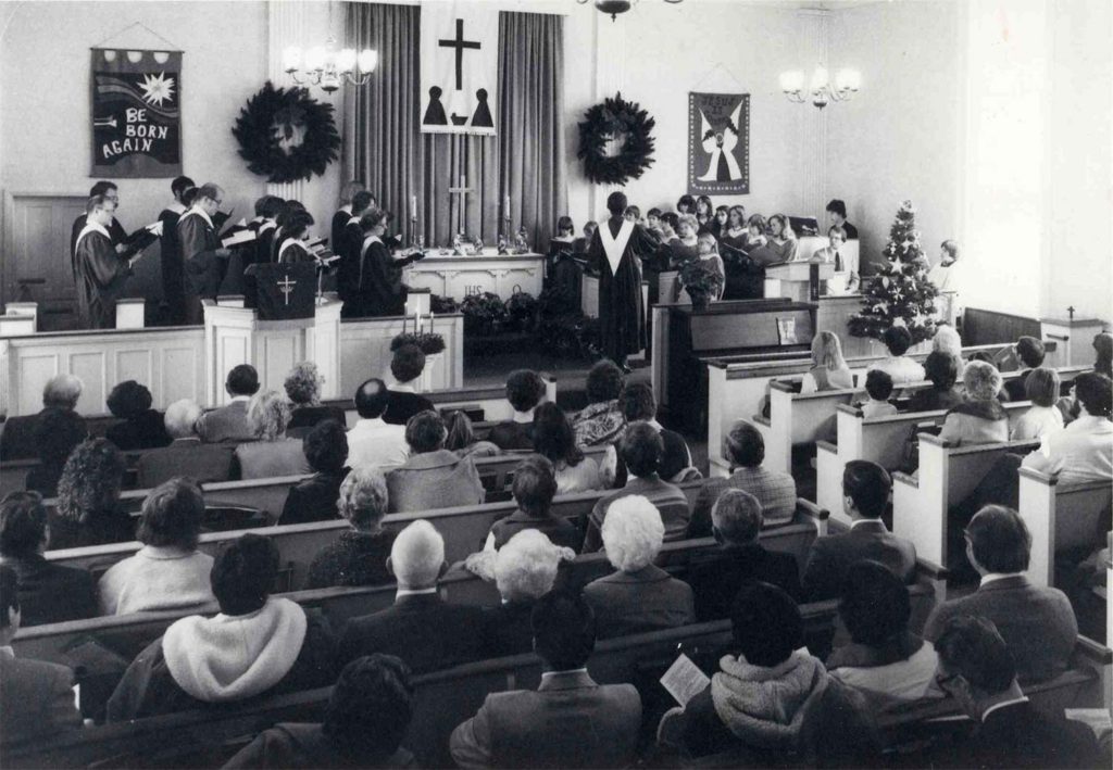 Iglesia Metodista Unida de Dixboro, Michigan en 1980