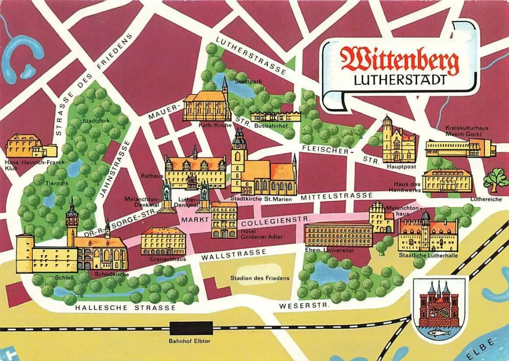 Mapa de Wittenberg