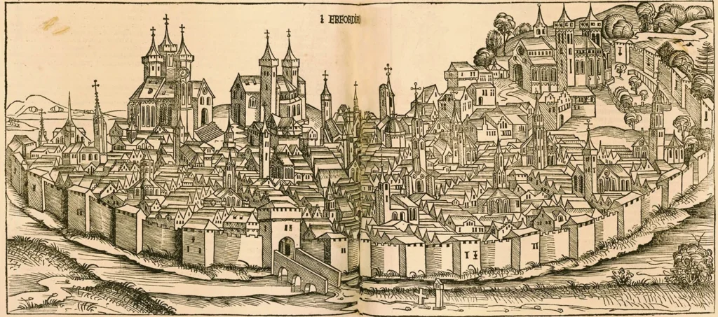 Ciudad de Erfurt a principios del Siglo XVI